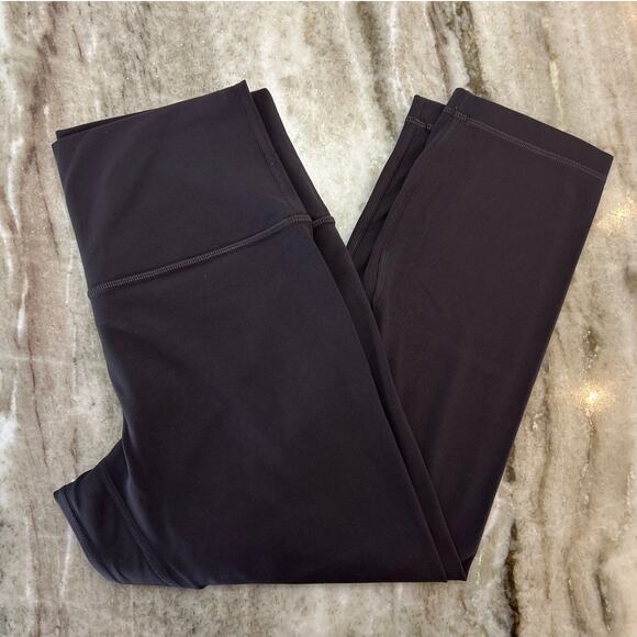 Lululemon Wunder Under Hi-Rise Crop, Dark Gray, Size 10 (Measured), 21” Inseam - Picture 1 of 5
